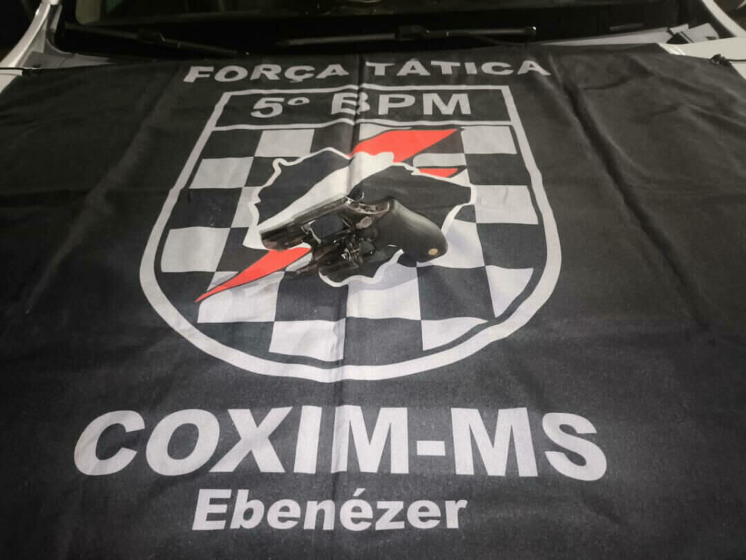 Imagem de compartilhamento para o artigo Jovem é preso por porte ilegal de arma após abordagem da Força Tática em Coxim da MS Todo dia